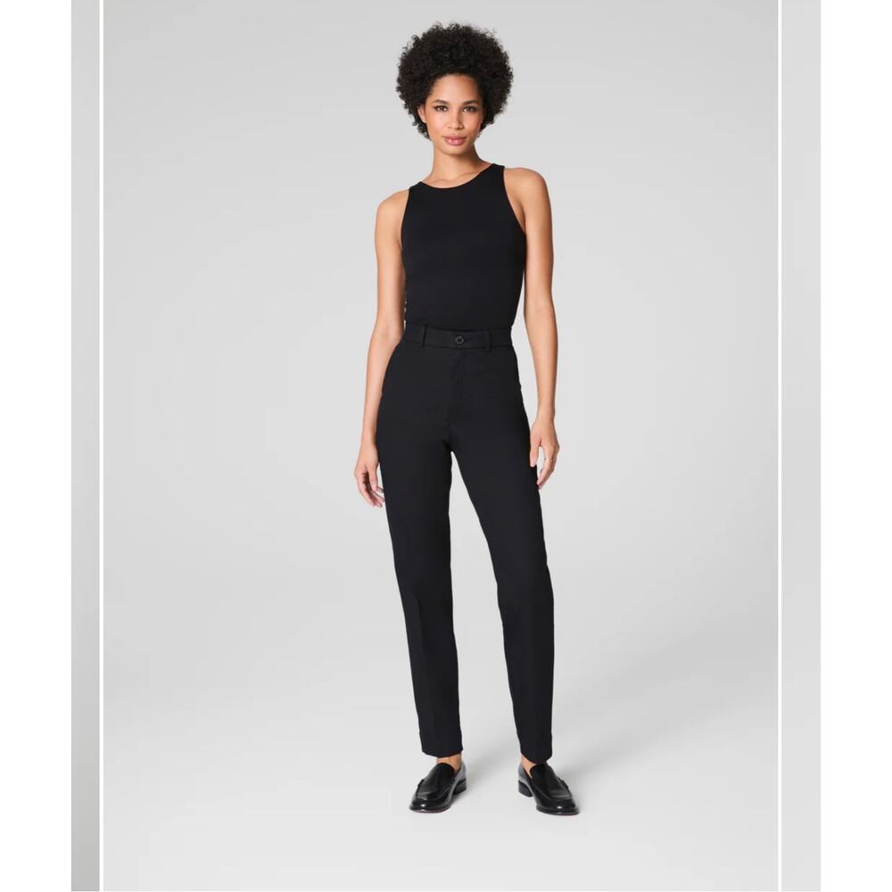 SPANX supersmooth™ Stretch Twill
Slim Straight Pant, Black, 1X Petite, NWT
